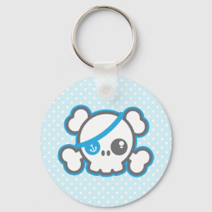 Llavero Kawaii Pirate Skull Keychain
