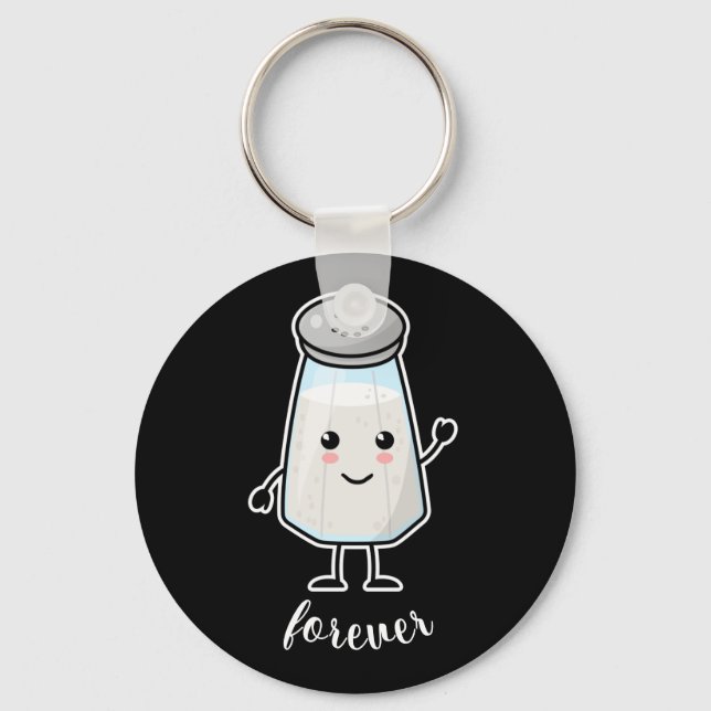 Llavero Kawaii Salt Shaker: Para siempre (amor) (Anverso)