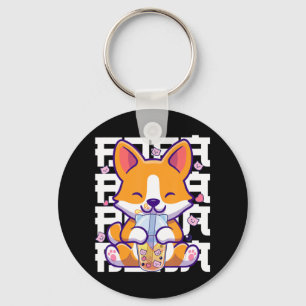 Llavero Kawaii Shiba Inu Bubble Tea Boba Regalos animales 