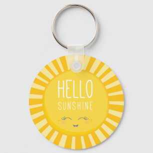 Llavero KAWAII SKY brillante sol brillante amarillo sonrie