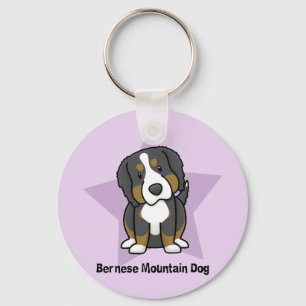 Llavero Kawaii Star Bernese Mountain Dog Keychain
