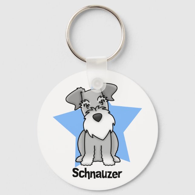 Llavero Kawaii Star Schnauzer (Anverso)