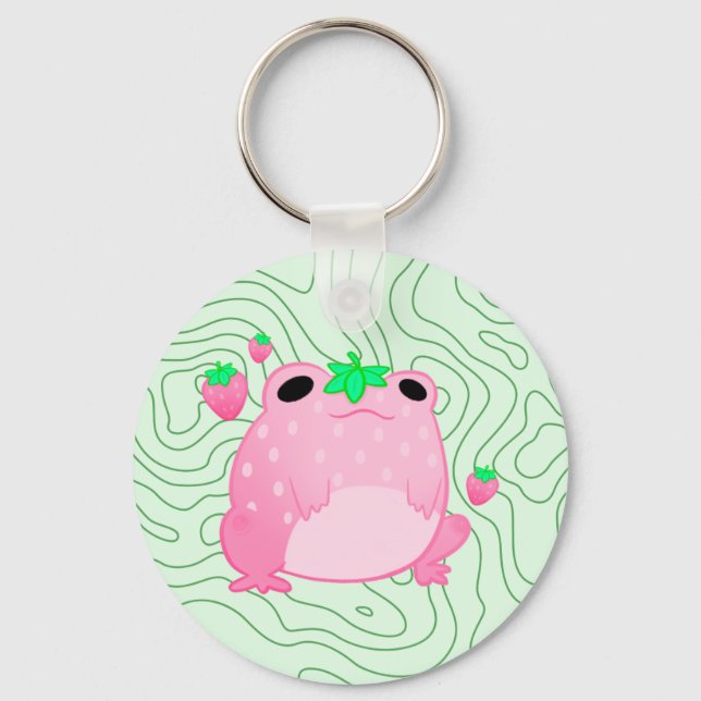 Llavero Kawaii Strawberry Frog Softcore (Anverso)