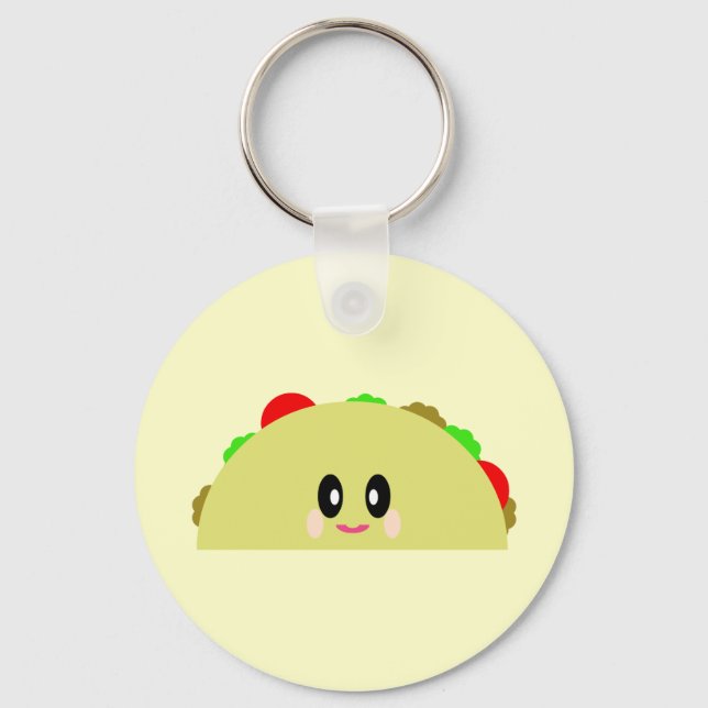 LLAVERO KAWAII TACO CUTE KEYCHAIN (Anverso)