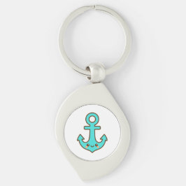 Llavero Kawaii Turquoise Anchor - Fantástico y Alegre