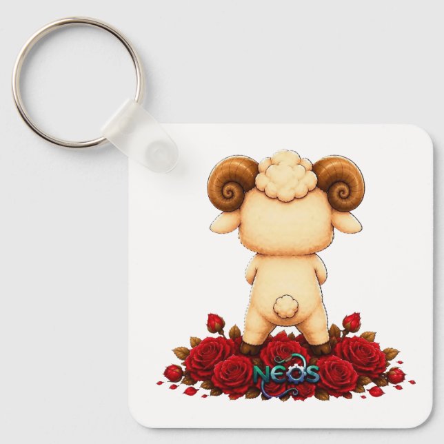 Llavero Kawaii Zodiac Neos Aries (Anverso)