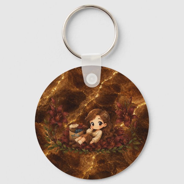 Llavero Kawaii Zodiac Neos Virgo (Anverso)