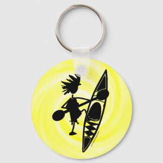 Llavero Kayak Canoe Joyful Silhouette