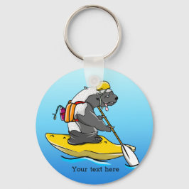 Llavero Kayak Honey Badger en un río