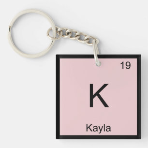 Llavero Kayla Nombre Química Elemento Tabla Periódica