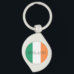 Llavero Kccnt de Irlanda con pabellón irlandés<br><div class="desc">Diseño de la cadena de claves Metalizado de Irlanda con bandera irlandesa © Trinkets and Things 2017 - AHP Design. Todos Los Derechos Reservados.</div>