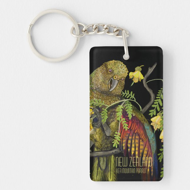Llavero Kea New Zealand Mountain Parrot (Frente)
