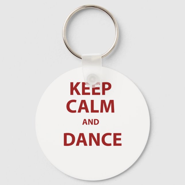Llavero Keep Calm and Dance (Anverso)