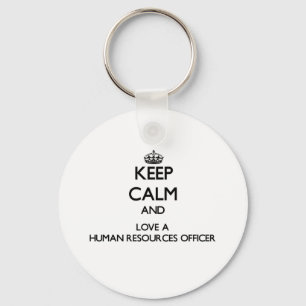 Llavero Keep Calm and Love a Human Resources Officer