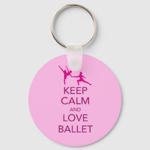 Llavero Keep Calm and Love Ballet Gift Print