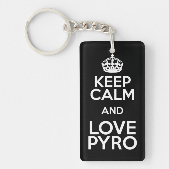 LLAVERO KEEP CALM AND LOVE PYRO (Frente)