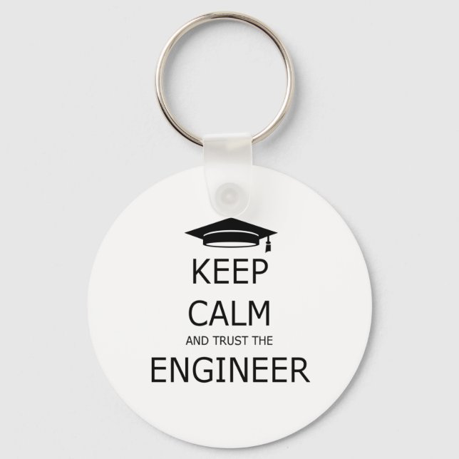 Llavero Keep calm and trust the engineer (Anverso)
