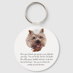 Llavero Keepsake Cairn Terrier - Hombre