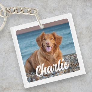 Llavero Keepsake Personalizado Perro Lover Dos Mascotas de