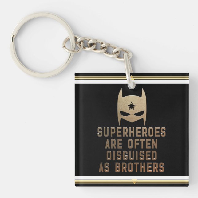 Llavero Keepsake Superhéroe Brother Acrylic Keychain (Frente)
