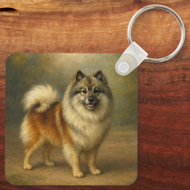 Llavero Keeshond (Reverso )