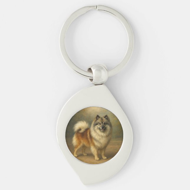 Llavero Keeshond (Anverso)