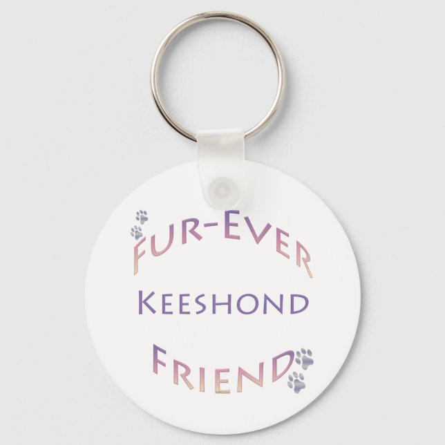 Llavero Keeshond Furever (Anverso)