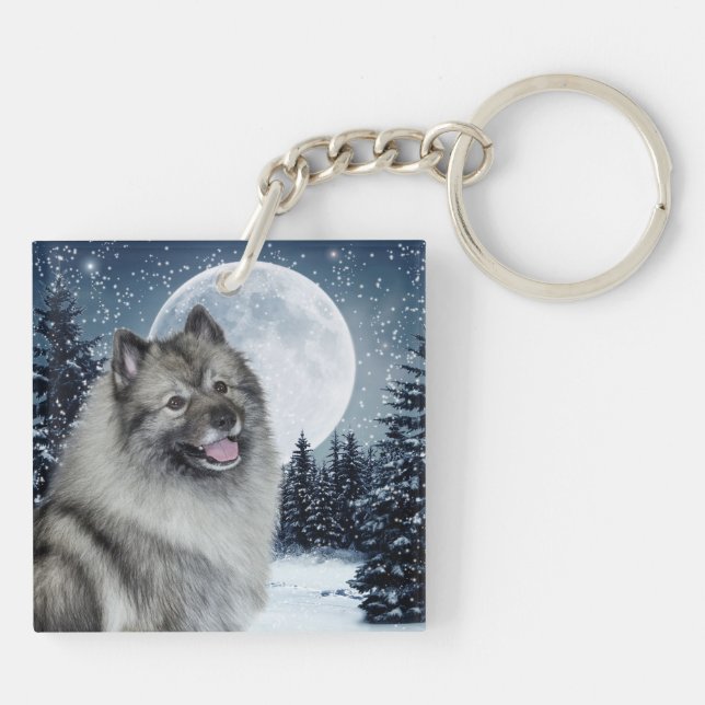 Llavero Keeshond Keychain (Atrás)