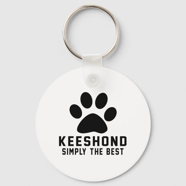 Llavero Keeshond Simplemente el mejor (Anverso)