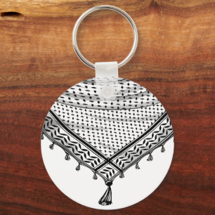 Llavero Keffiyeh palestino Scarf tejido tradicional
