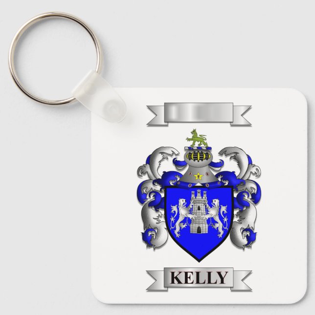 Llavero Kelly Apellido y Escudo (Anverso)
