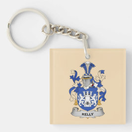 Llavero Kelly Coat of Arms Stone Keychain