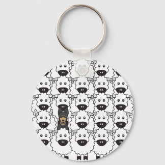 Llavero Kelpie australiano en oveja