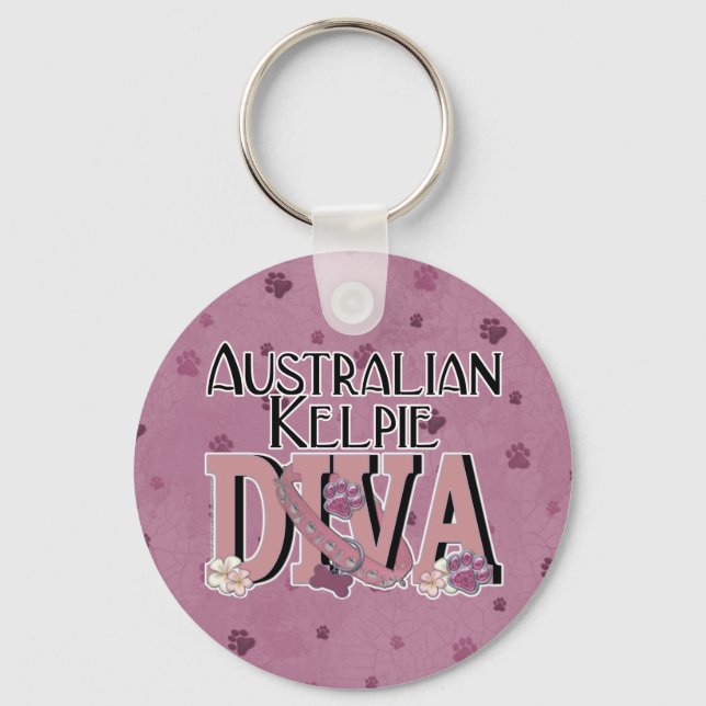 Llavero Kelpie DIVA australiano (Anverso)