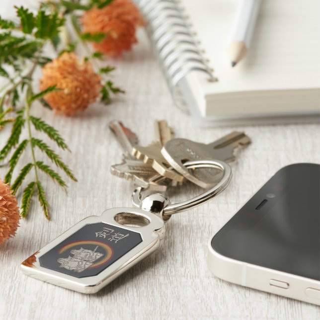 Llavero Kendo Metalizado (Lateral)