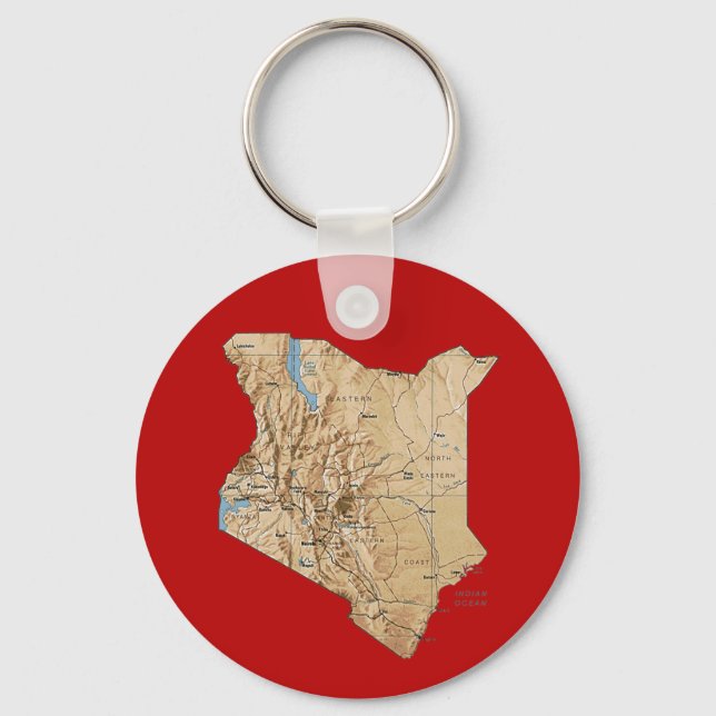 Llavero Kenia Map Keychain (Anverso)