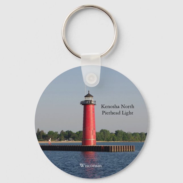 Llavero Kenosha North Pierhead Light (Anverso)