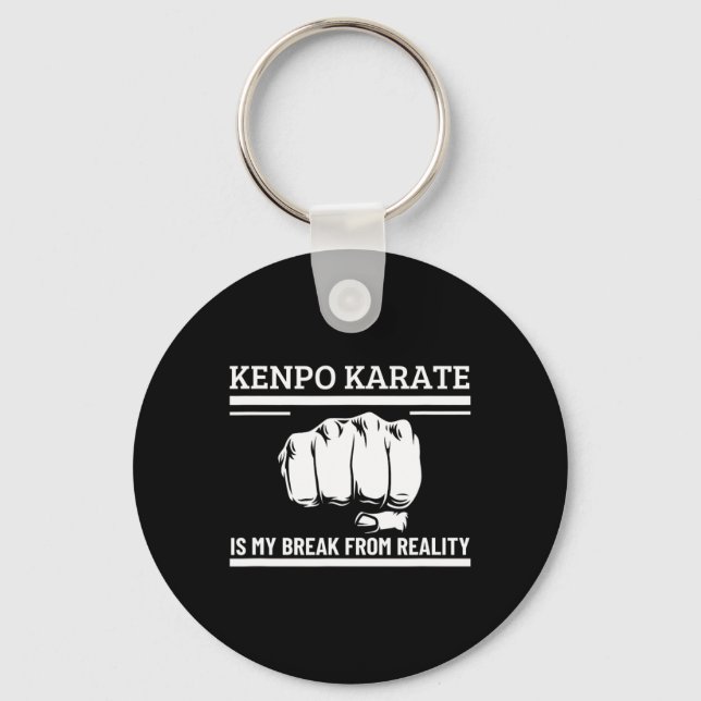 Llavero Kenpo Karate es mi escapada de la realidad gracios (Anverso)