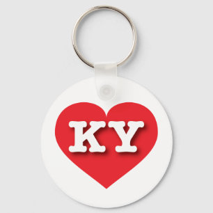 Llavero Kentucky Red Heart - Amo a KY