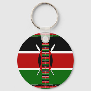 Llavero Kenya Seamless Flags Borde tramas de arte