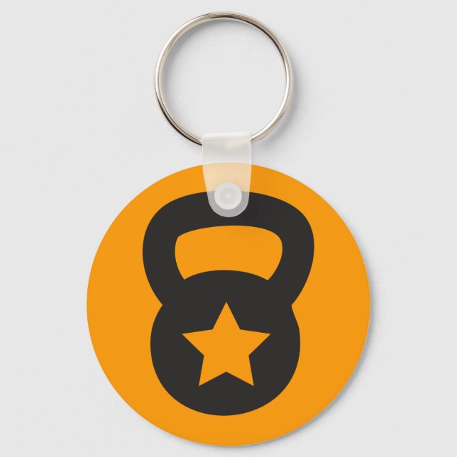 Llavero Kettlebell Con Una Estrella Vacía (Anverso)