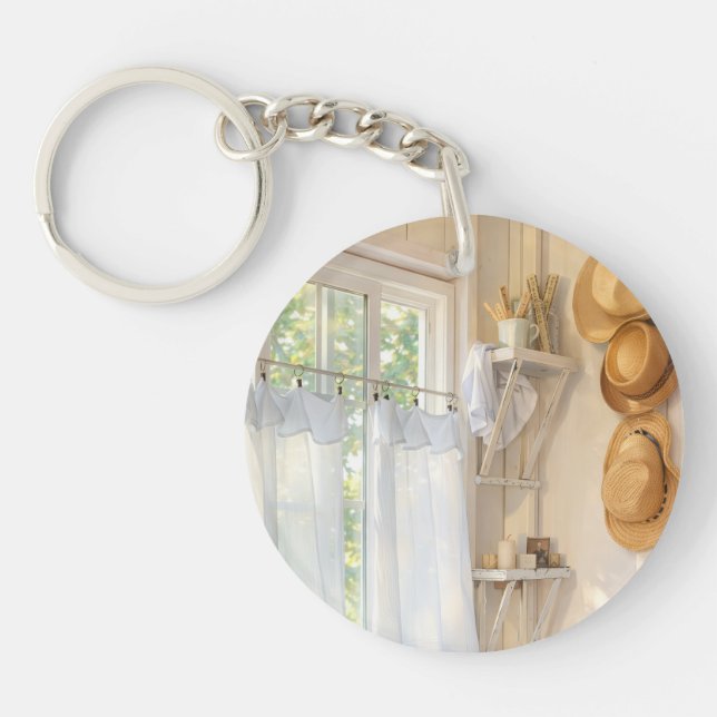 Llavero  Key Chain Acrylic Curtain in the Wind (Frente)
