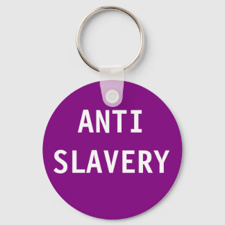 Llavero Key Chain Anti Slavery Purple