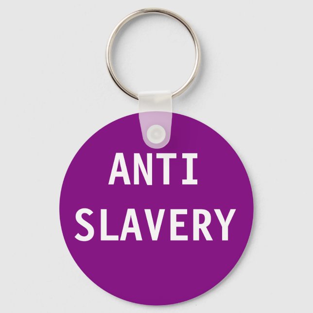 Llavero Key Chain Anti Slavery Purple (Anverso)