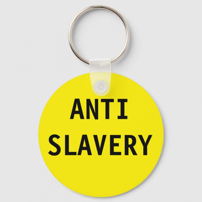 Llavero Key Chain Anti Slavery Yellow (Anverso)
