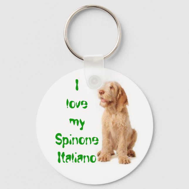 Llavero Key ring - "I love my Spinone Italiano". (Anverso)