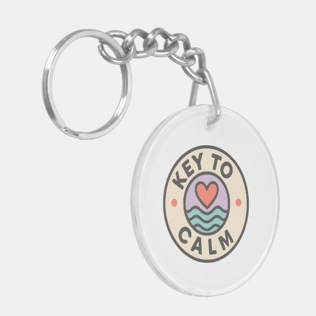 Llavero Key to Calm | School Support Thank You Gift (Frente Izquierda)
