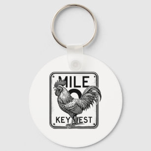 Llavero Key West Florida Pollo Retro Milla 0 Gallo Milla