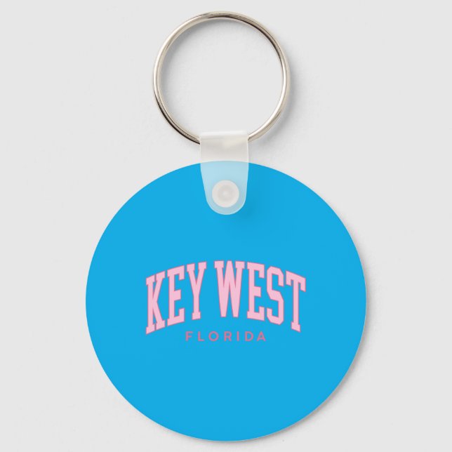 Llavero Key West Florida Retro Preppy Throwback nk Chicas (Anverso)