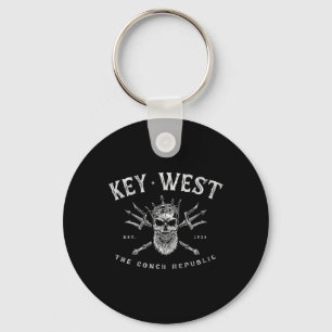 Llavero Key West Florida Vintage Poseidón República Conch